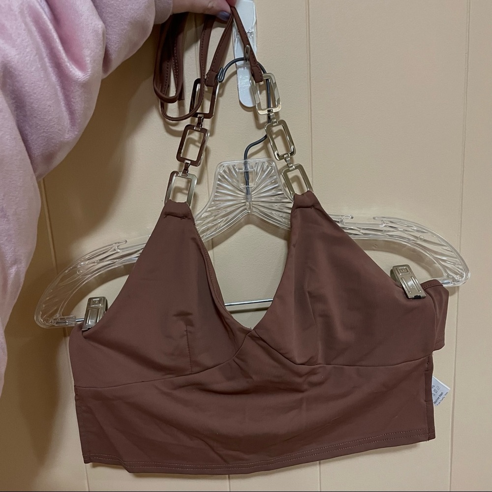 SHEIN Halter top with chains